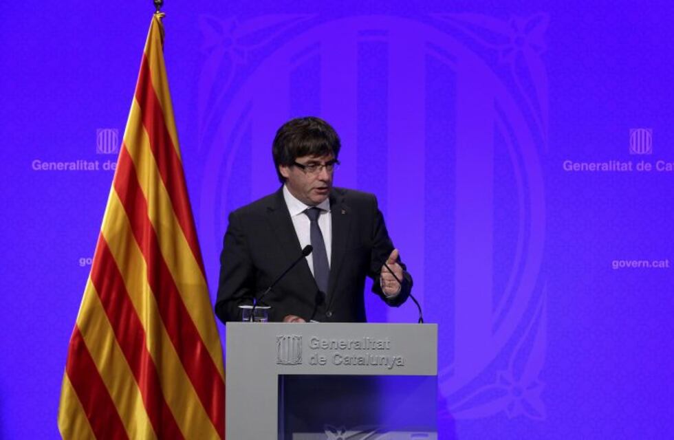 El presidente del gobierno de Cataluña dijo que declarará la independencia "en cuestión de días"