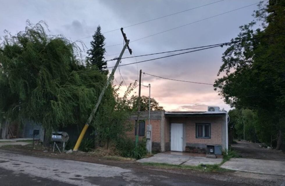 Incendios, árboles y postes caídos: lo que dejó el viento en San Juan