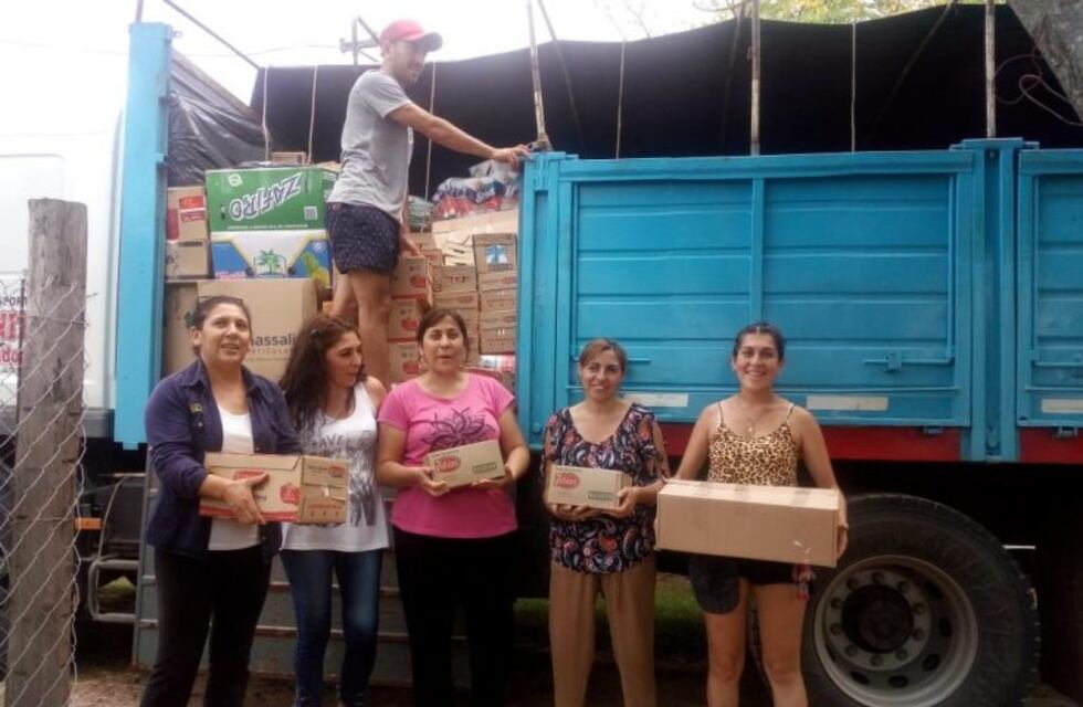 Las donaciones de Alta Gracia ya arribaron al Chaco