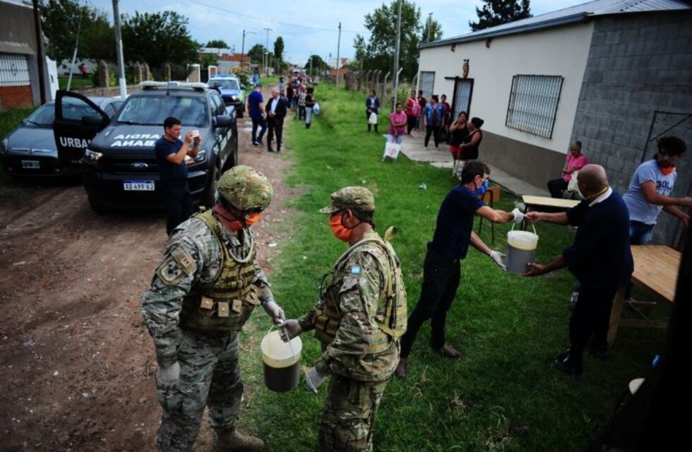El Ejército comenzó con la distribución de alimentos en el partido de La Matanza