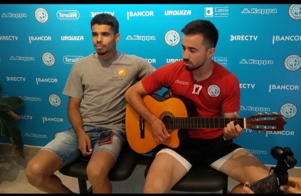 Tomasetti y Garnerone, los juveniles de Belgrano que cantan los hit Piratas