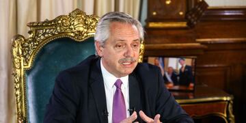 Alberto Fernández agradeció a los argentinos en el inicio de la cuarentena total\u002E (AFP)