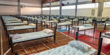 Camas en el estadio Kempes\u002E