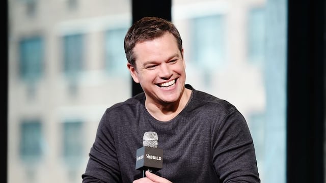 NEW YORK, NY - JULY 28: Matt Damon attends AOL Build Presents Matt Damon Discussing His New Film