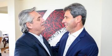 Alberto Fernández y Sergio Uñac\u002E
