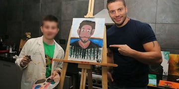 Ulises Jaitt junto a Valentino, el hijo de Natacha\u002E