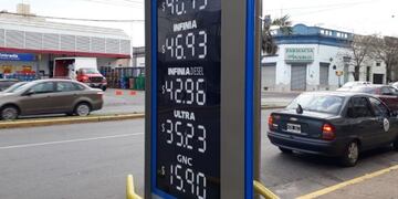 aumento de la nafta en San Nicolás