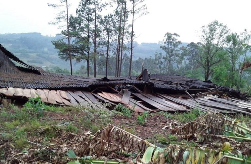Un temporal causó importantes daños en la zona centro de Misiones