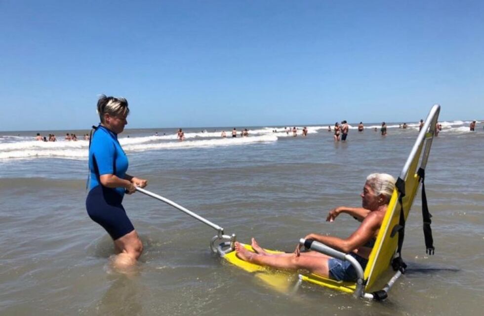 La silla anfibia funciona a pleno también en Dunamar