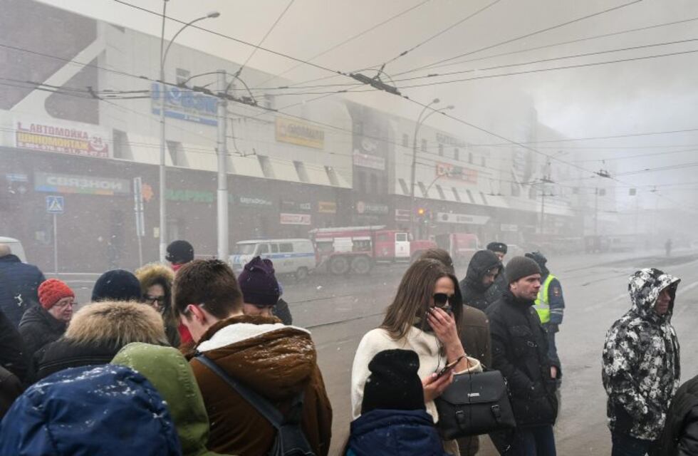 Terrible incendio en un centro comercial de Rusia: al menos 64 muertos