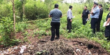 Los cuerpos fueron encontrado en un baldío