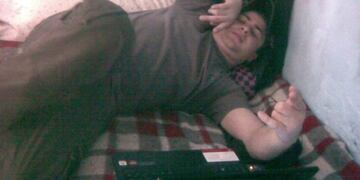 El agresor quiso ahorcar a su pareja enfrente del hijito que tienen común\u002E Foto: redes sociales\u002E