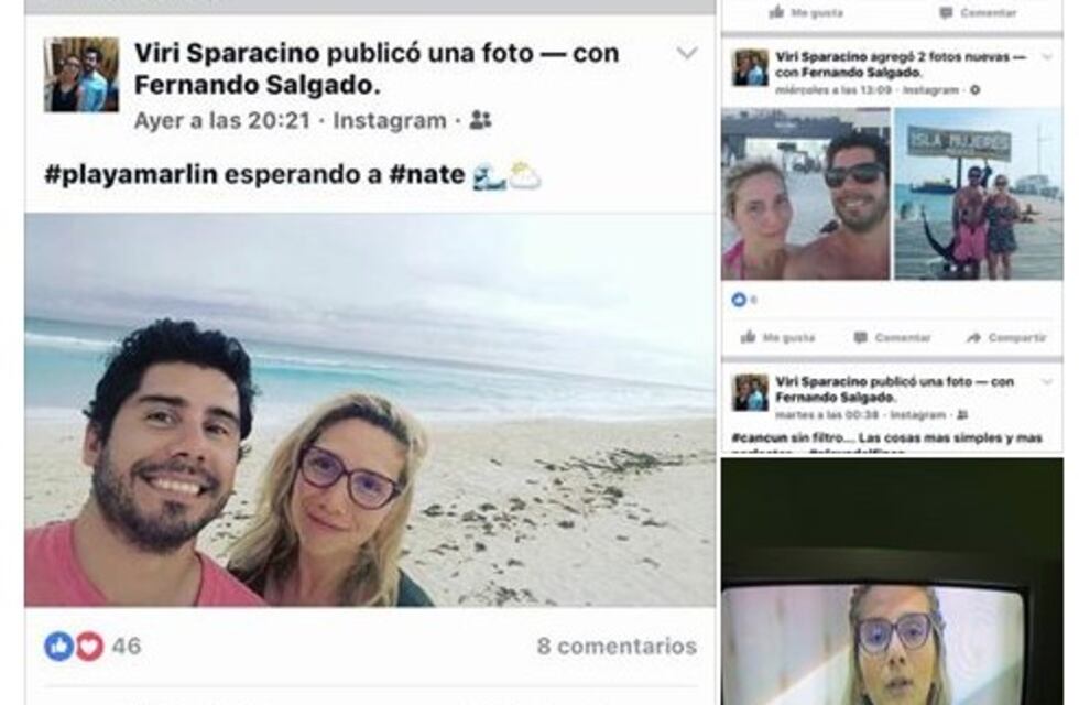 Insólito: desempleada del spot del PJ mendocino se saca selfies en el Caribe