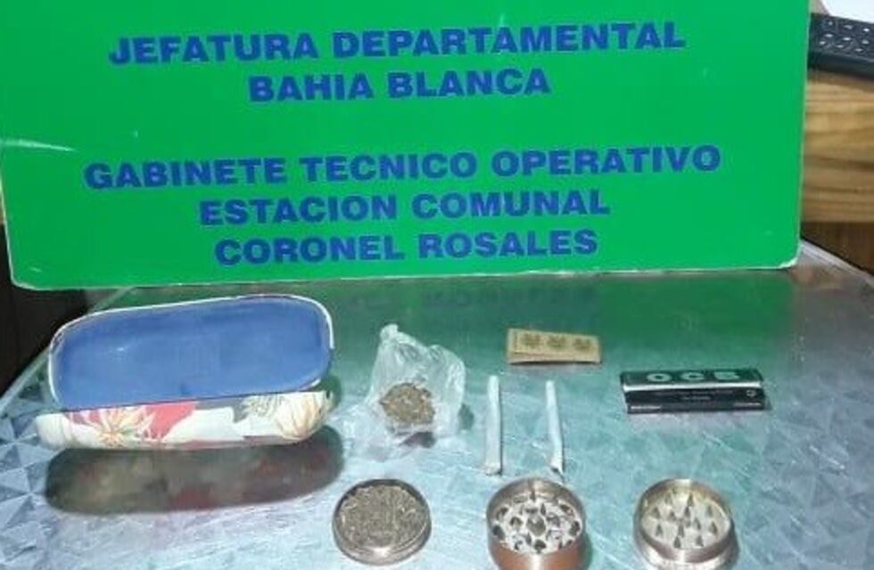 Punta Alta: menor demorado por tenencia de marihuana