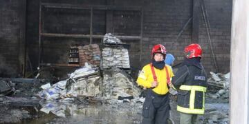 Incendio en un depósito de agroquímicos\u002E