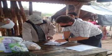 Comunidades originarias recibieron kits sociosanitarios y módulos alimentarios (Gobierno de Salta)