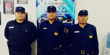 Policías salteños salvaron la vida de un bebé\u002E (Policía de Salta)