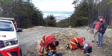 Accidente en el glaciar Martial