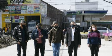 Alderetes: Jaldo supervisó obras de pavimentación, bacheo y repavimentación\u002E (SECPT)