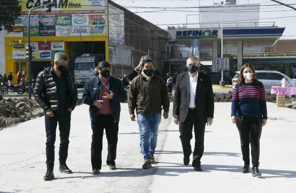 Alderetes: Jaldo supervisó obras de pavimentación, bacheo y repavimentación