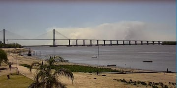 La zona más complicada actualmente está a la altura de Puerto General San Martín\u002E (@cior_rosario)