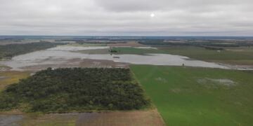 Los campos de toda la provincia están inundados\u002E (Prensa Casa de Gobierno)