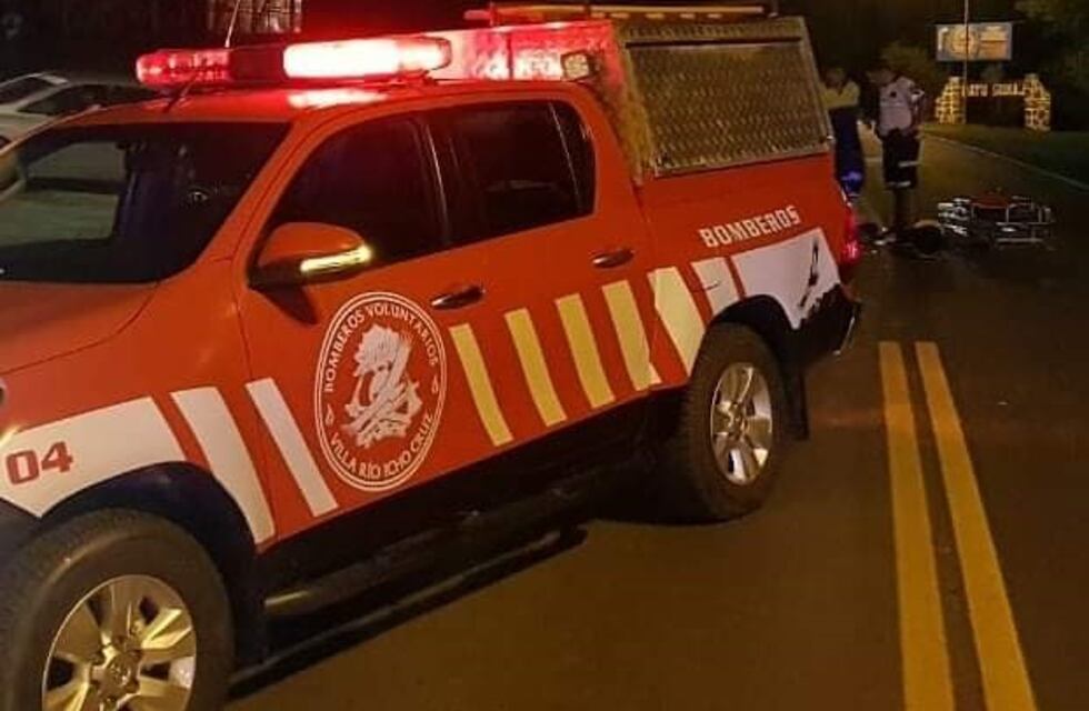 Otro accidente en plena ruta: un motociclista y un niño fueron hospitalizados en Carlos Paz