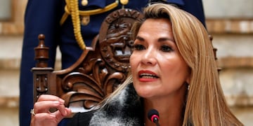 Jeanine Áñez, detenida en Bolivia.