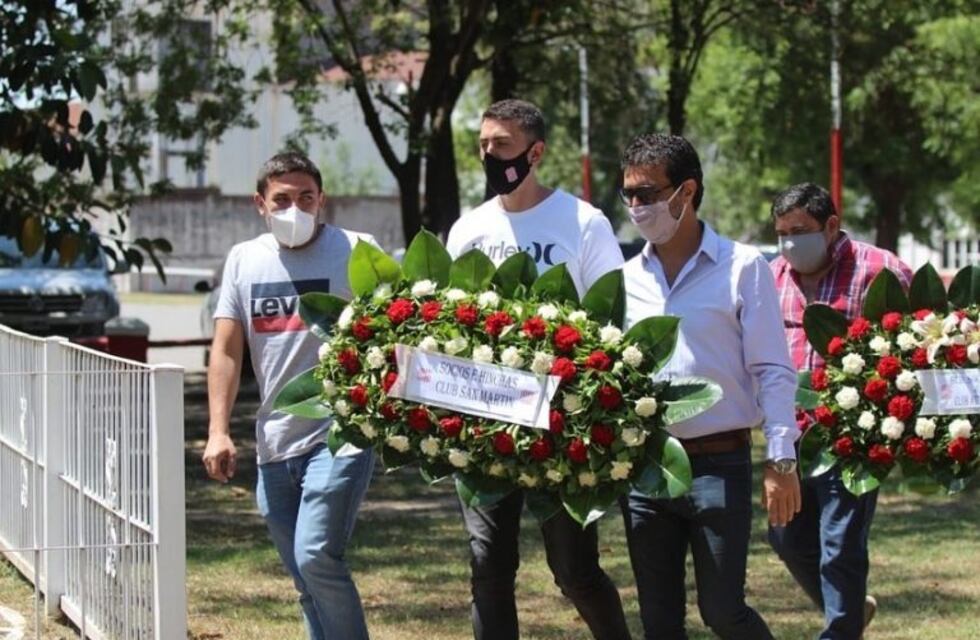 Actos oficiales en el Club San Martín por los 111 años