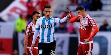 Lautaro Martínez está bajo la órbita del Inter italiano\u002E / AFP PHOTO / ALEJANDRO PAGNI