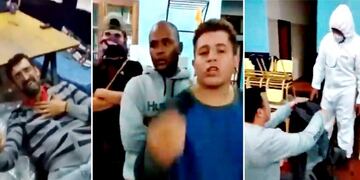 Hinchas colombianos en La Quiaca, Jujuy