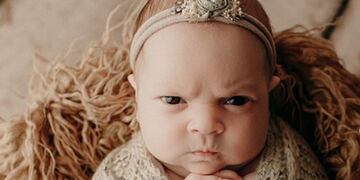 Las fotos de la bebé enojada que generaron ternura en las redes sociales