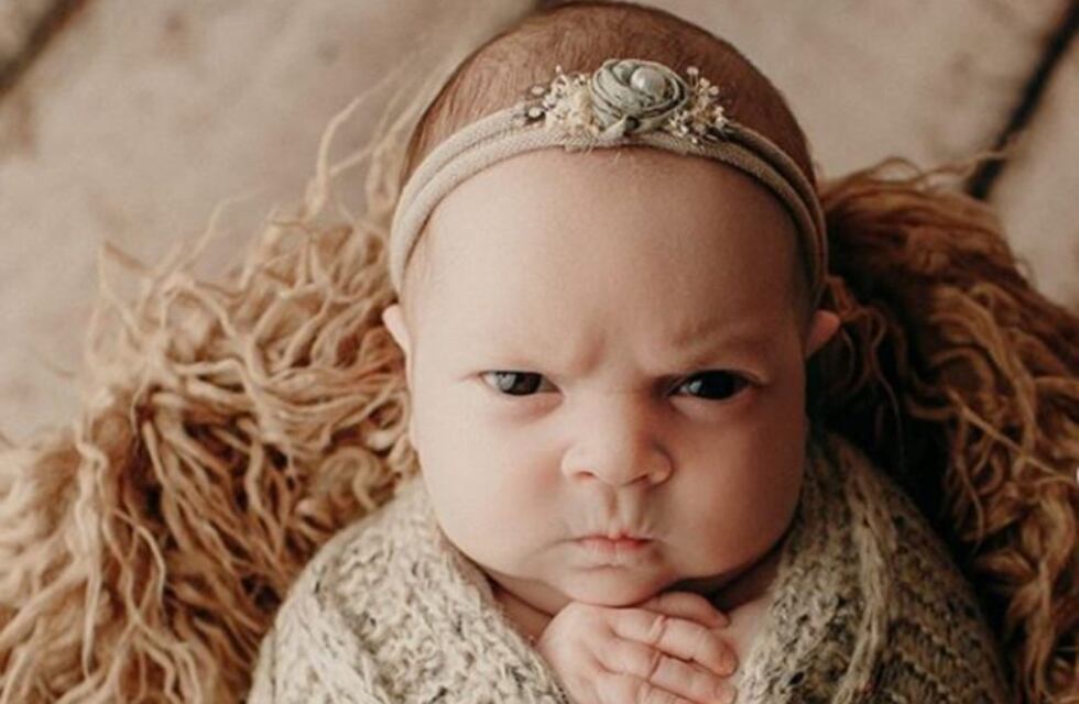 Las fotos de la bebé enojada que generaron ternura en las redes sociales