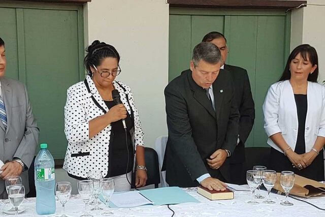 Imagen archivo\u002E Guillermo Osnaghi el día que asumió como intedente\u002E