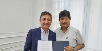Fabián Calderón y Evo Morales