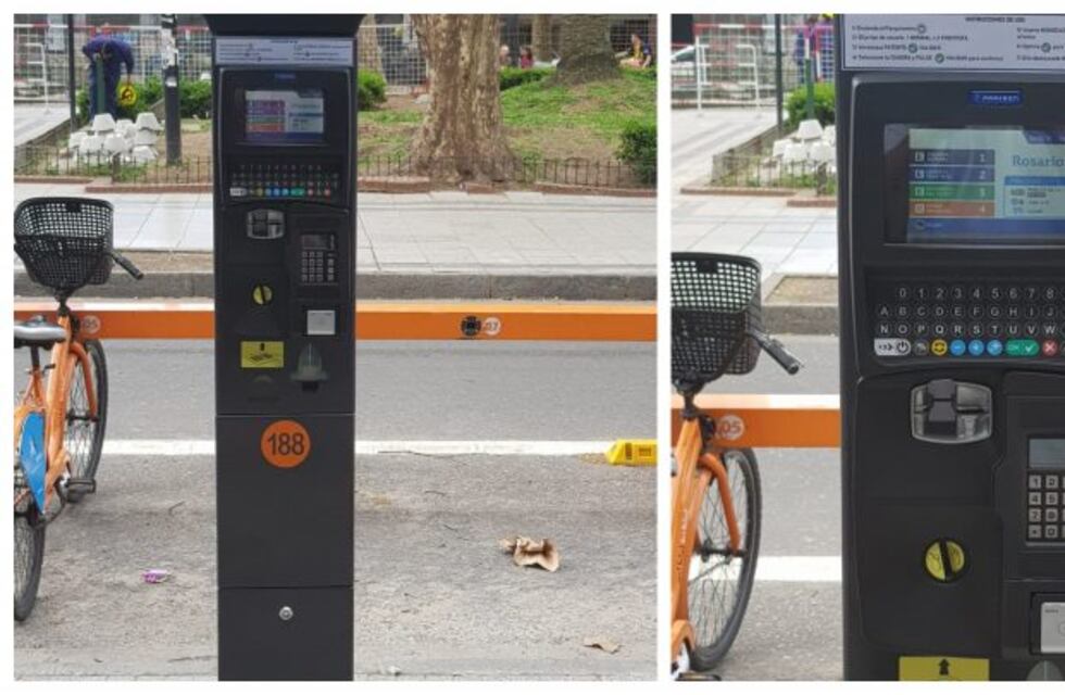 Comienzan a renovar los parquímetros del estacionamiento medido