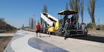 Doble vía avenida Rawson San Rafael