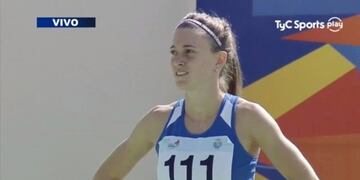 Victoria Woodward, finalista en los 100 metros llanos de los Odesur 2018\u002E