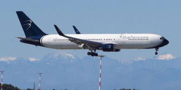 Un avión de la compañía italiana Blue Panorama fue testigo de una \
