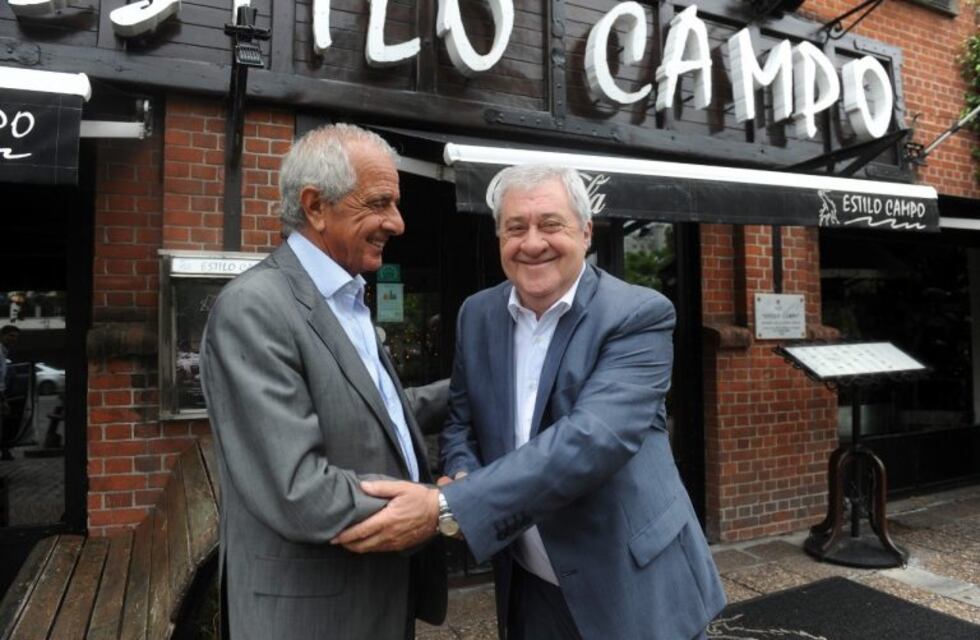 River-Boca: Rodolfo D'Onofrio y Jorge Ameal se reunieron por primera vez