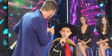 Carlitos, el nene que emocionó a Tinelli\u002E