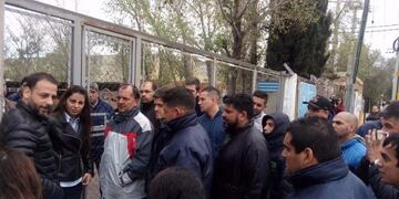 Los ediles quedaron en la puerta del taller de Transpuntano\u002E