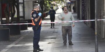 Peatonal vallada en Córdoba