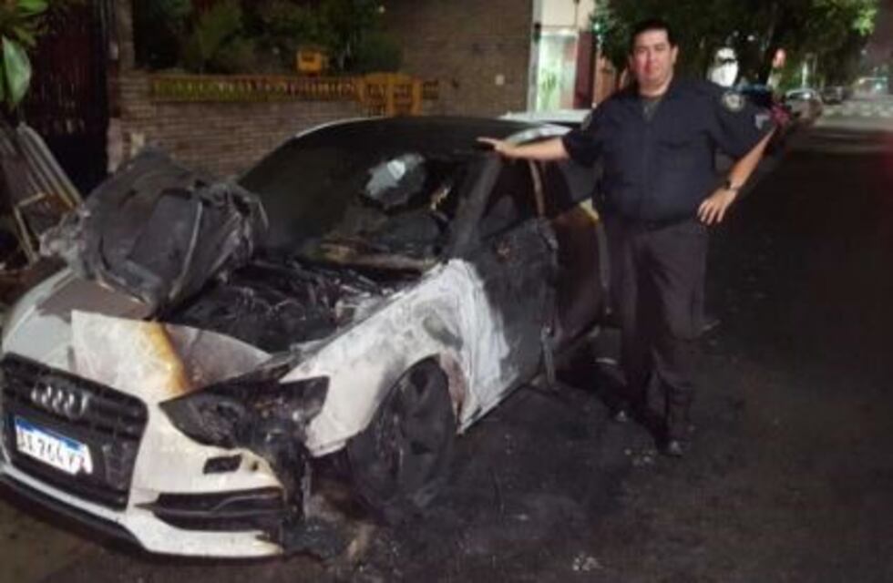 Así incendiaron el auto del "Pity" Martínez
