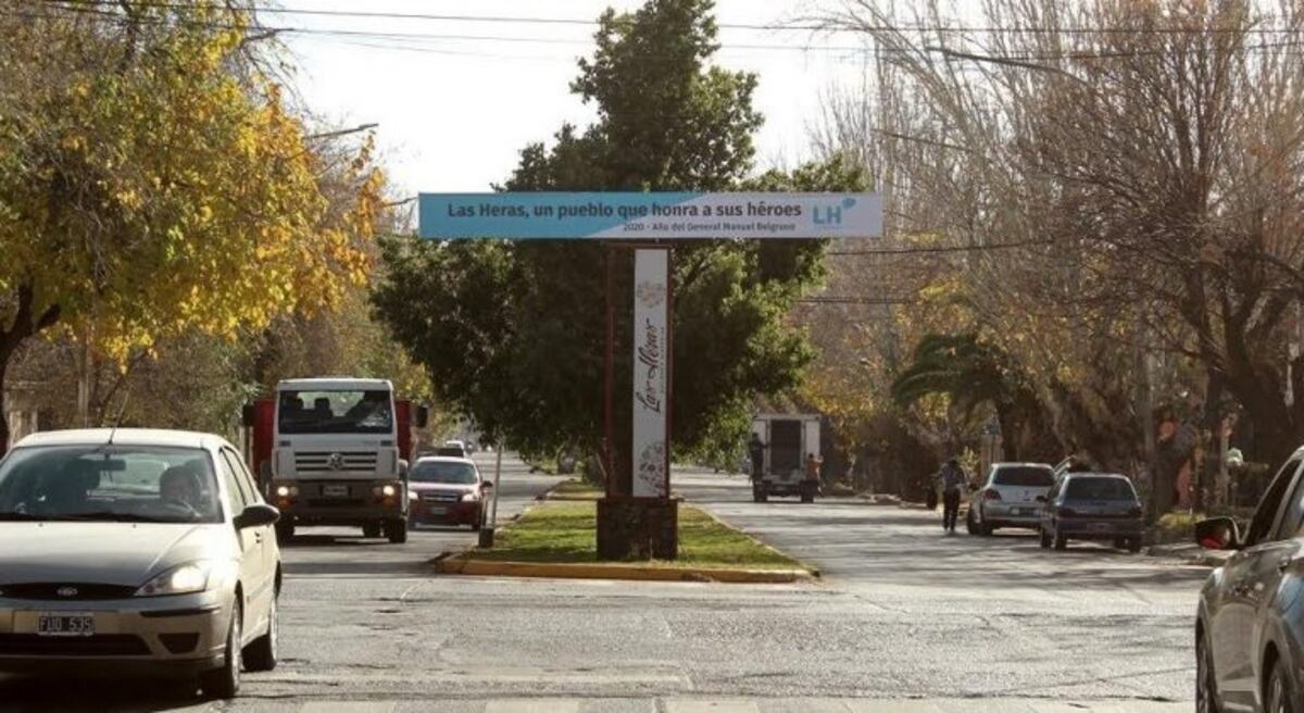 Plazoleta Manuel Belgrano, ubicada en el centro de la Ciudad del departamento de Las Heras\u002E