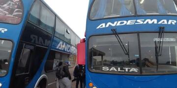 El colectivo estuvo varado en la ruta por horas\u002E