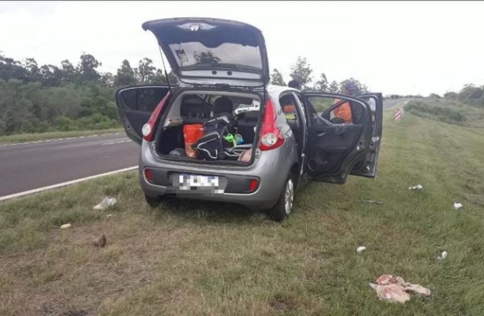 Una posadeña murió por la pedrada de una máquina en la ruta 12