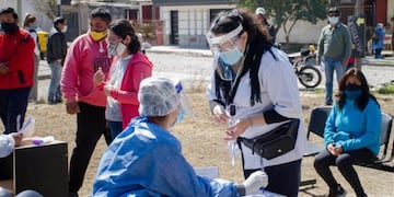 Operativo en barrio Islas Malvinas, Jujuy