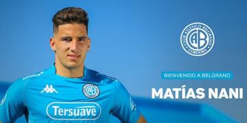 Matías Nani, nuevo refuerzo de Belgrano