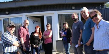 El concejal con vecino de Andorra